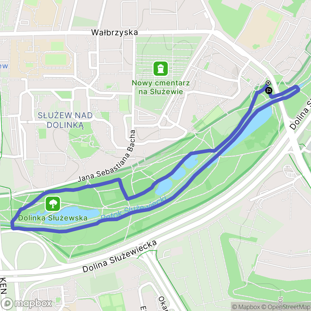 Warszawa: mapa trasy - Poland