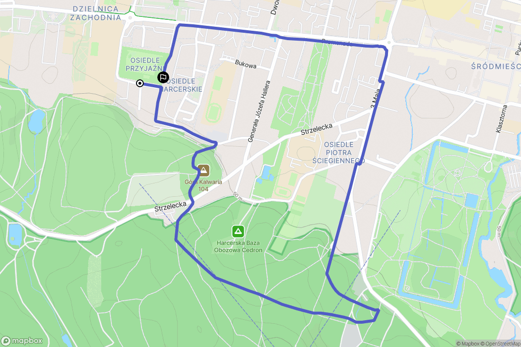 Wejherowo: mapa trasy - Poland