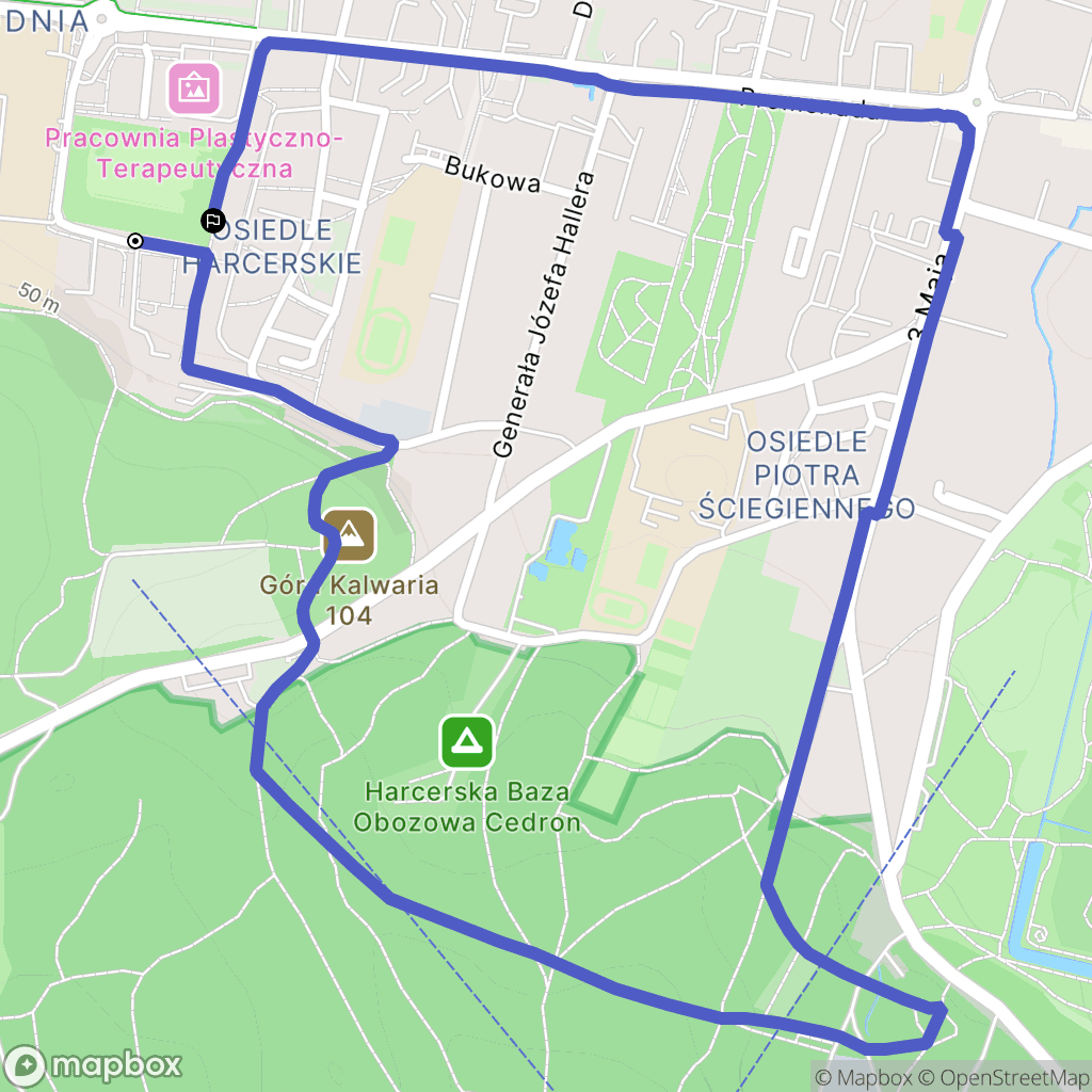 Wejherowo: mapa trasy - Poland