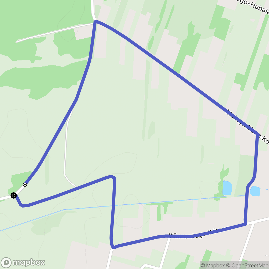 Radomsko: mapa trasy - Poland