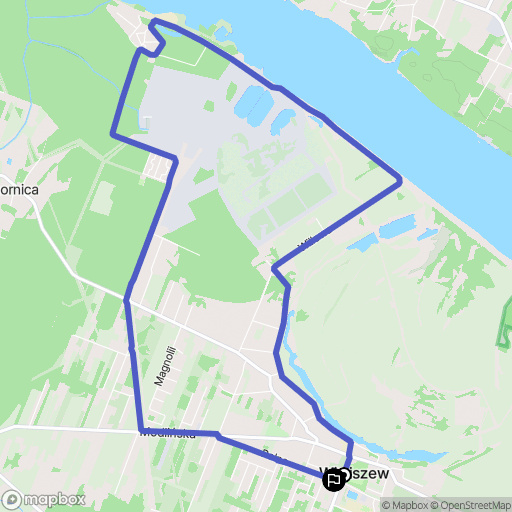 Wieliszew: mapa trasy - Poland