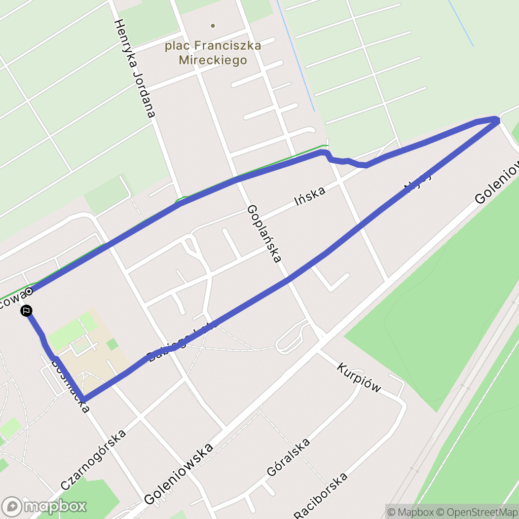 Szczecin: mapa trasy - Poland