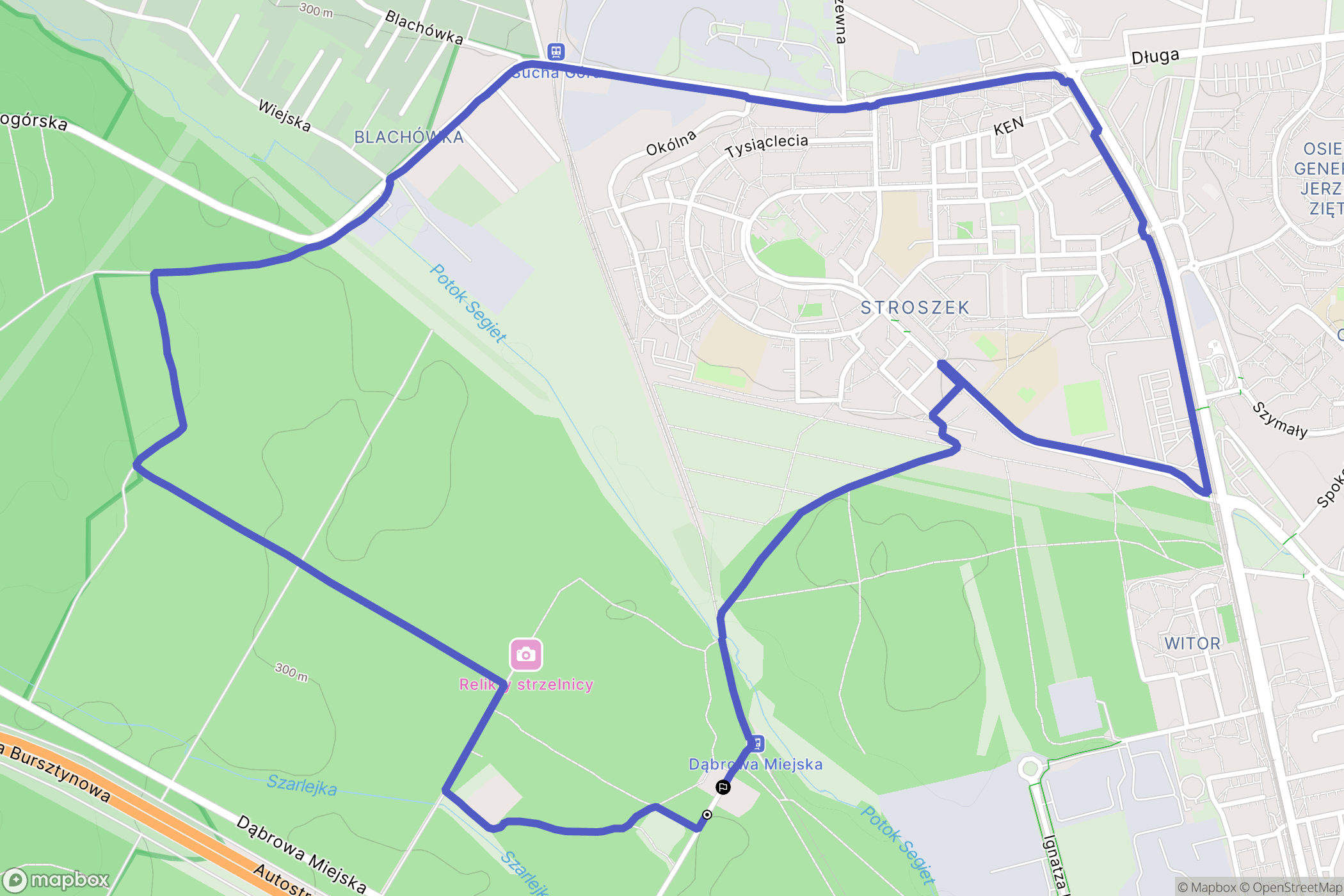 Bytom: mapa trasy - Poland