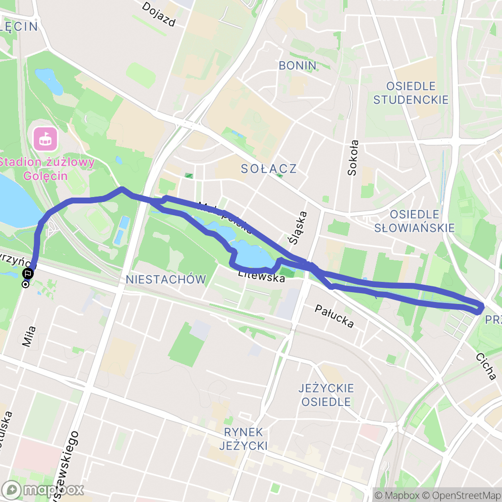 Poznań: mapa trasy - Poland
