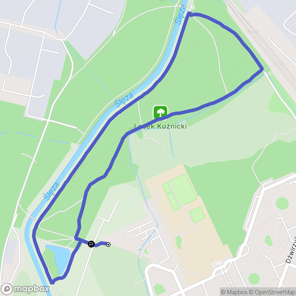 Wrocław: mapa trasy - Poland