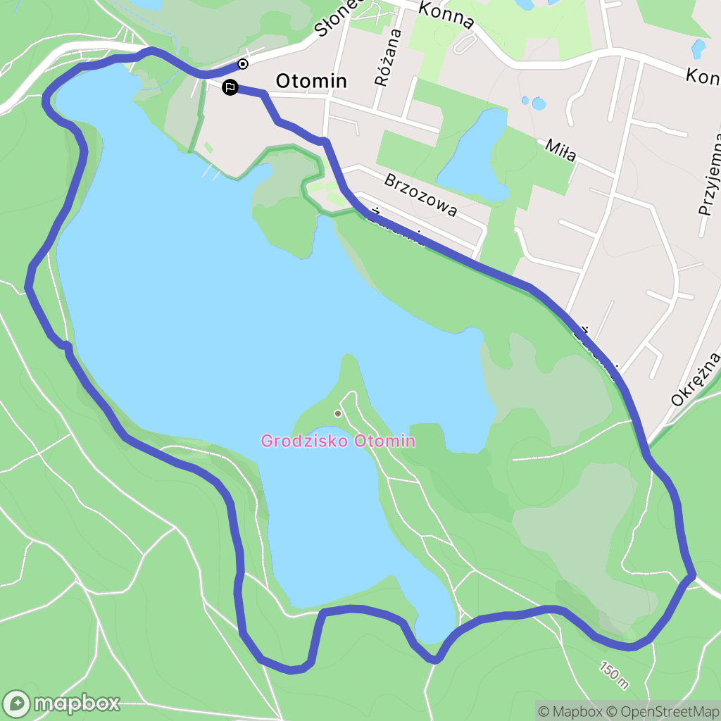 Otomin: mapa trasy - Poland
