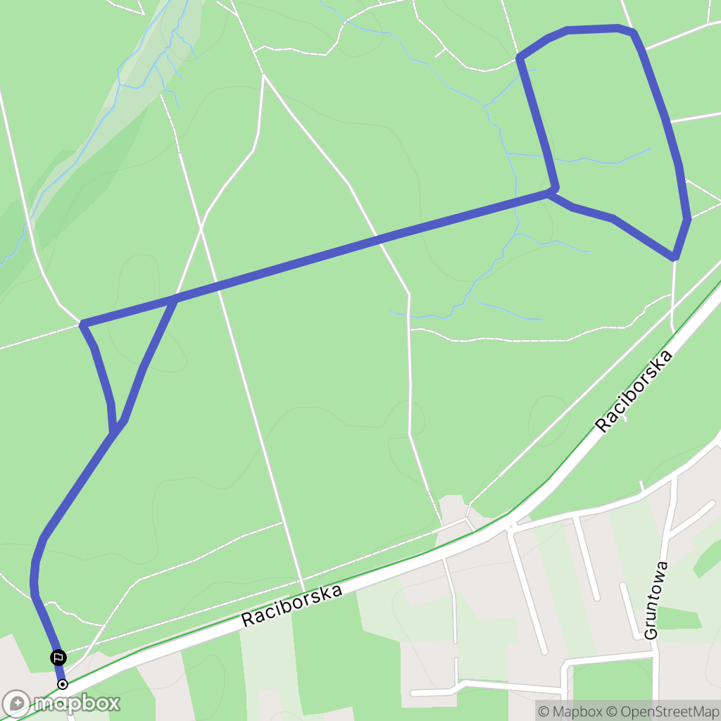 Rybnik: mapa trasy - Poland