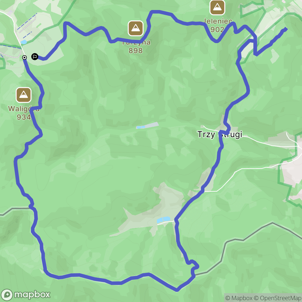 Rybnica Leśna: mapa trasy - Poland
