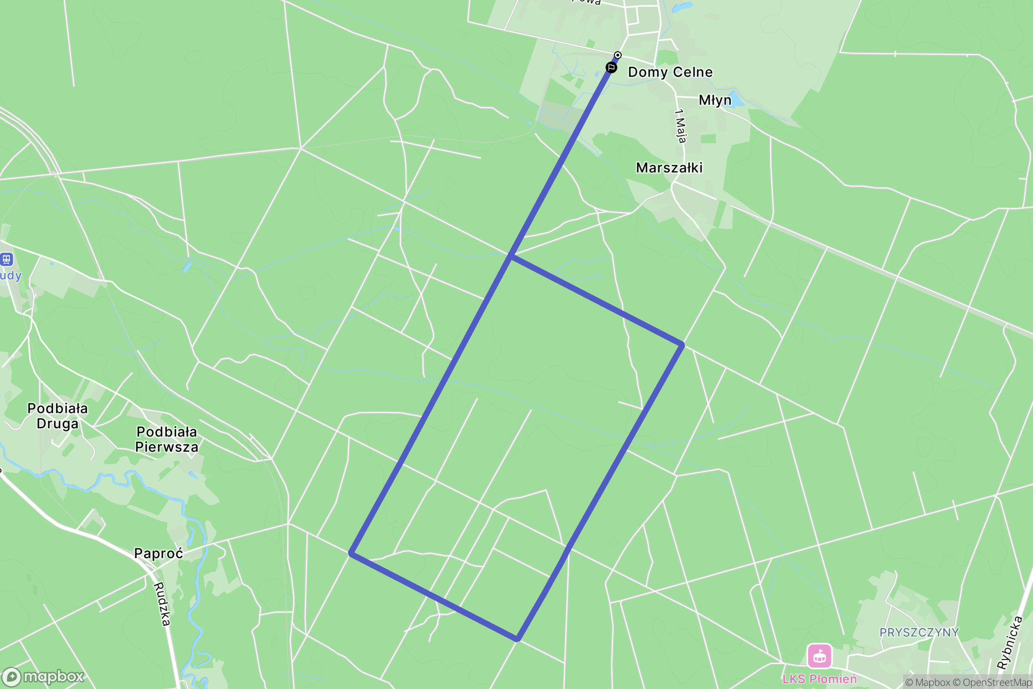 Stanica: mapa trasy - Poland