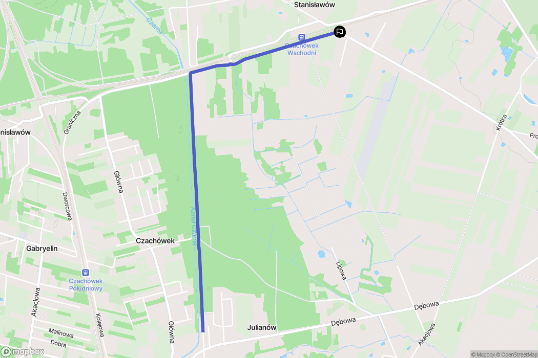 Czarny Las: mapa trasy - Poland