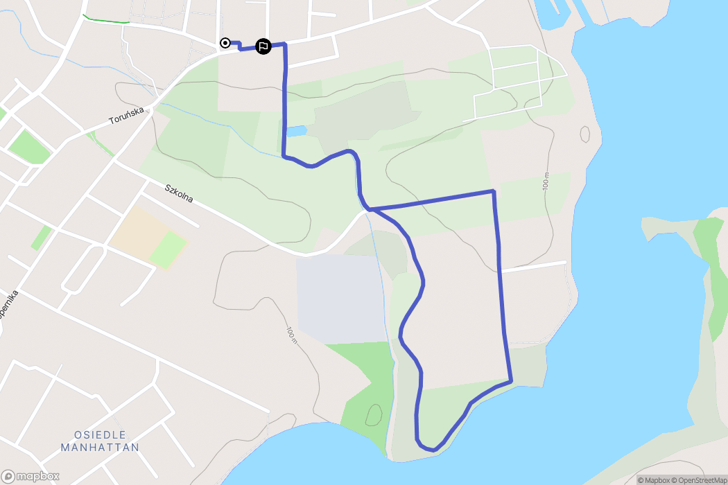 Trzemeszno: mapa trasy - Poland