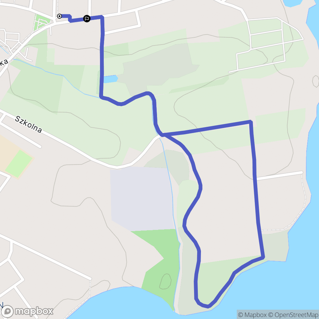 Trzemeszno: mapa trasy - Poland