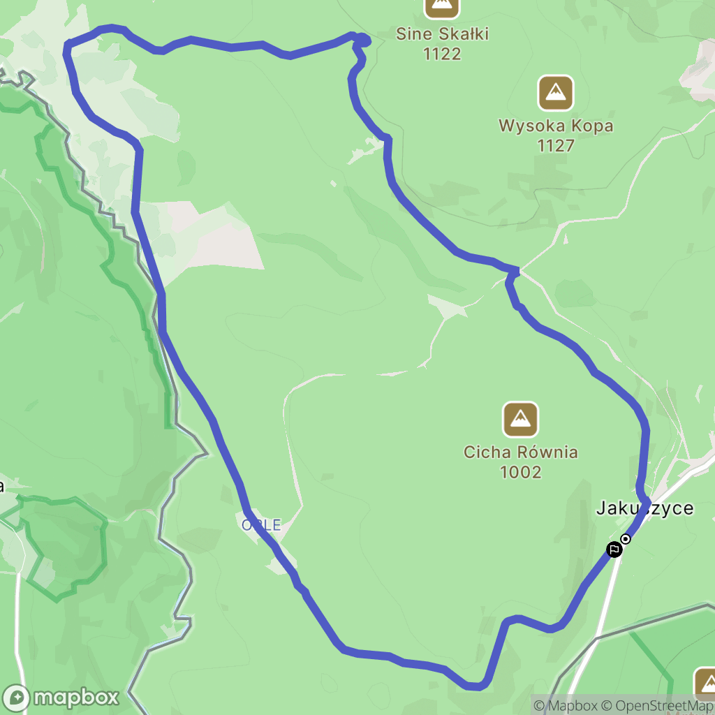 Szklarska Poręba: mapa trasy - Poland