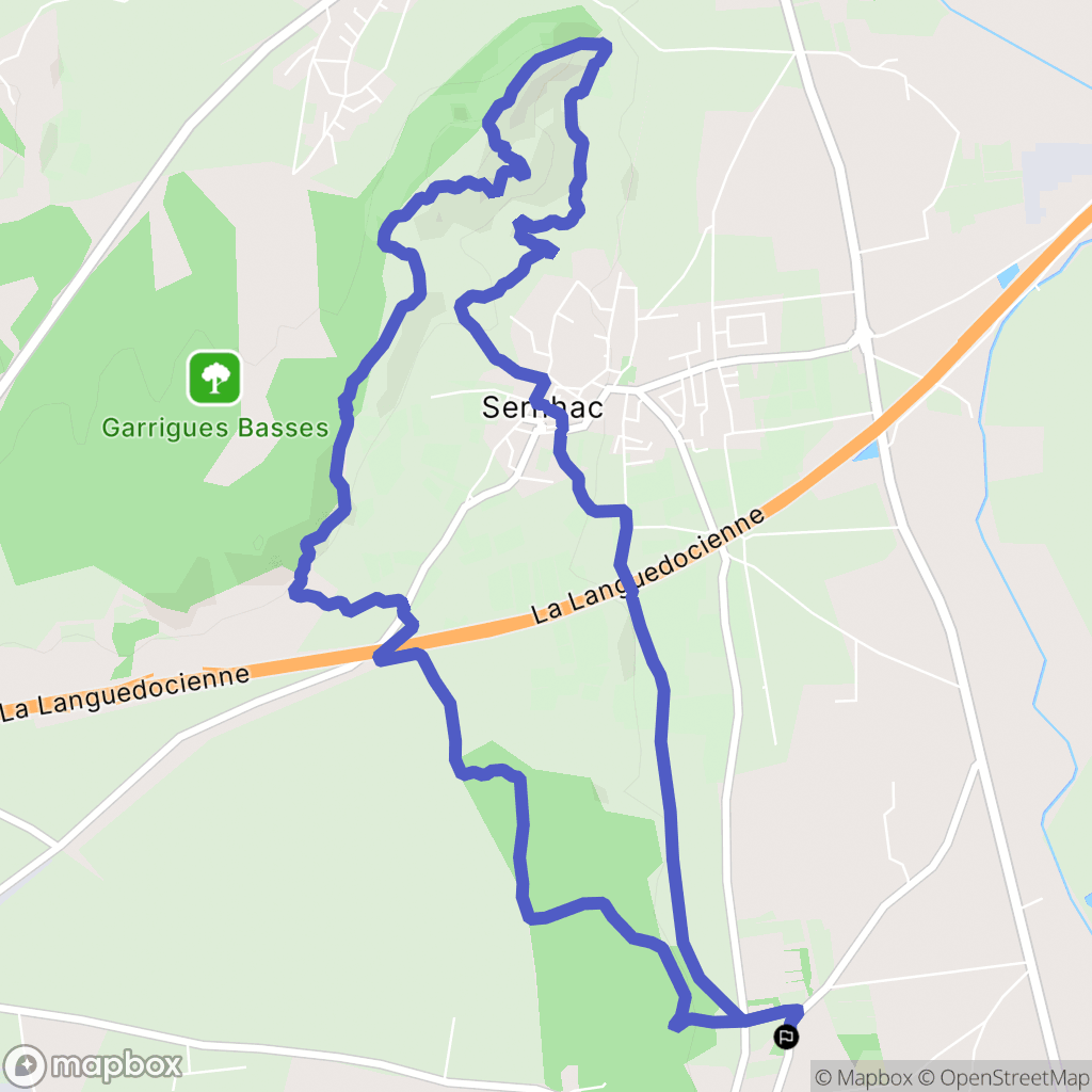 Meynes : carte du parcours de randonnée - France