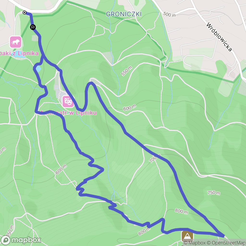 Bielsko-Biała: mapa trasy - Poland