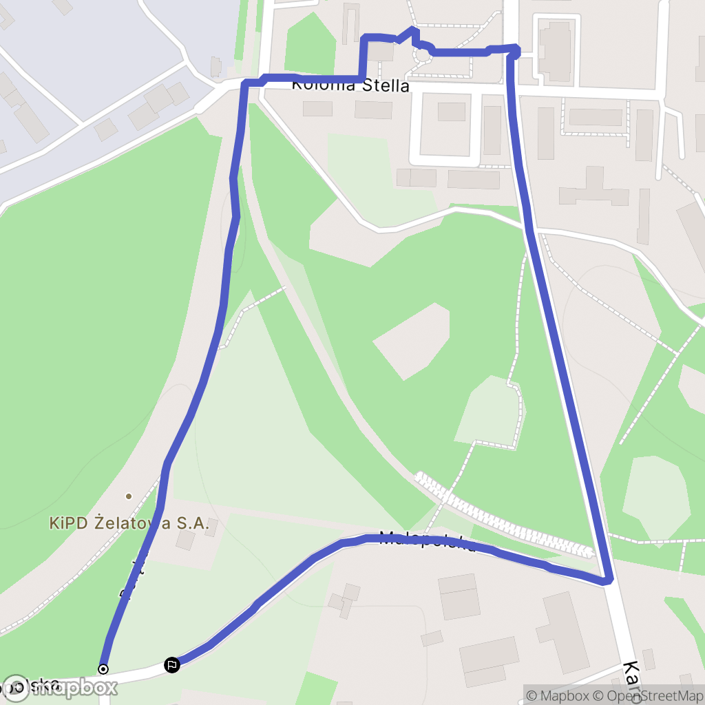Pogorzyce: mapa trasy - Poland