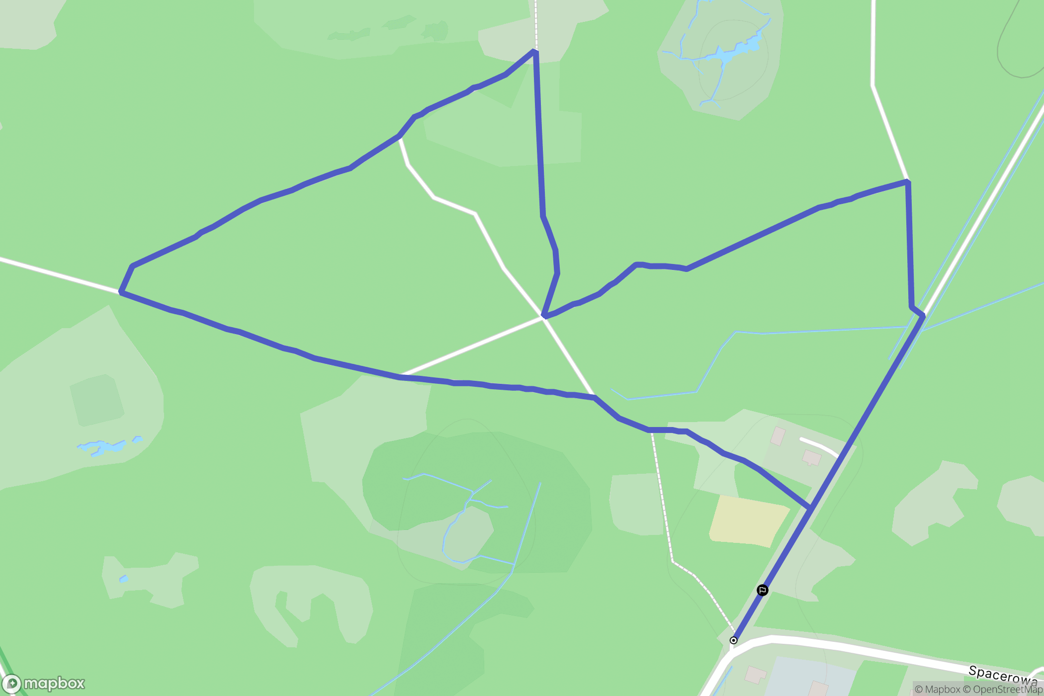 Marki: mapa trasy - Poland