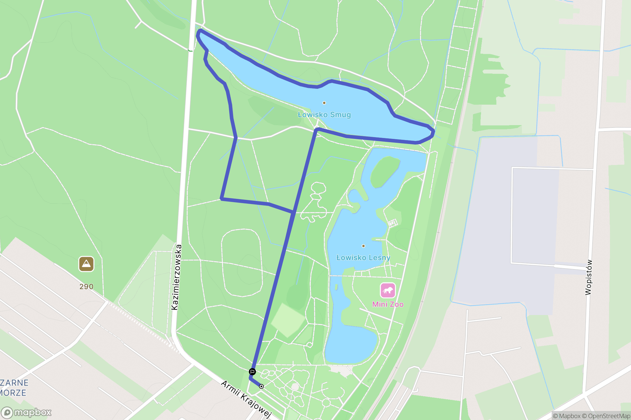Sosnowiec: mapa trasy - Poland