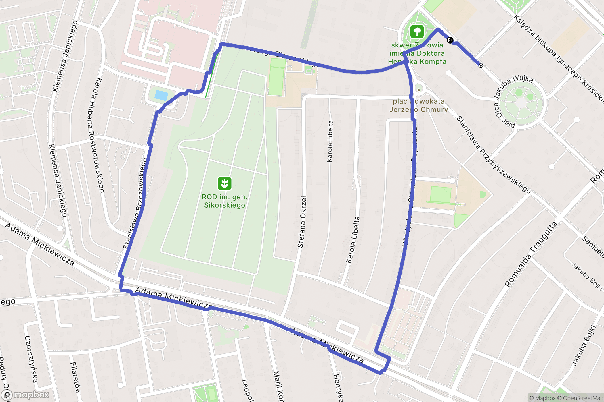 Szczecin: mapa trasy - Poland