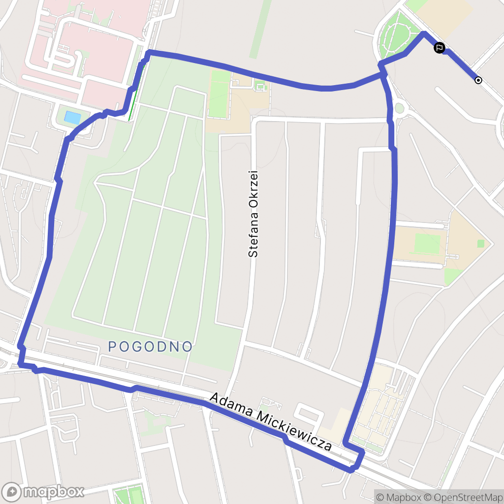 Szczecin: mapa trasy - Poland