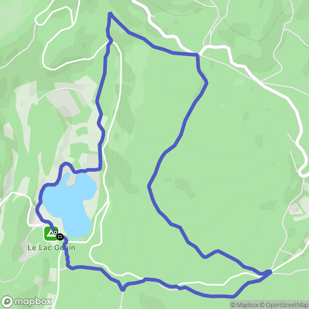 Charix : carte du parcours de randonnée - France