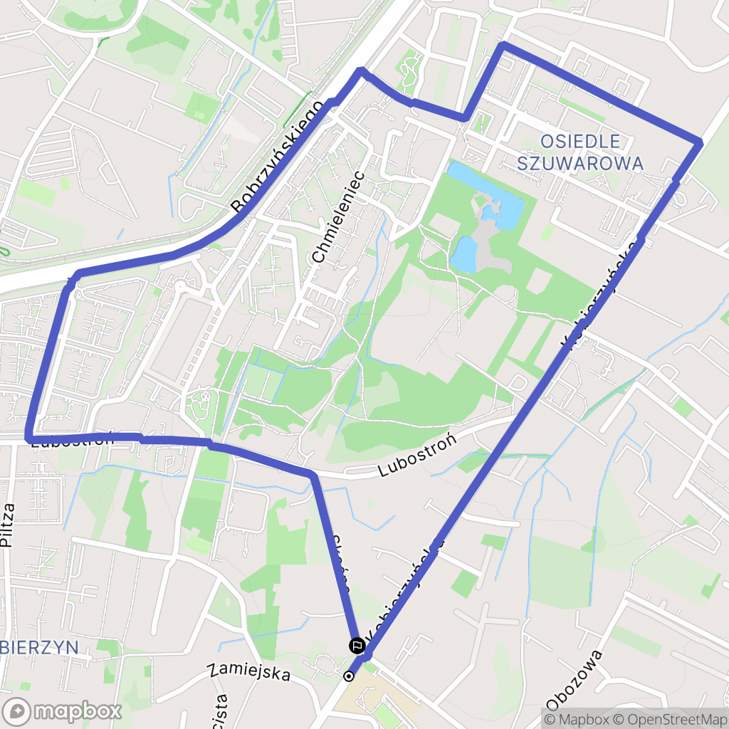 Kraków: mapa trasy - Poland