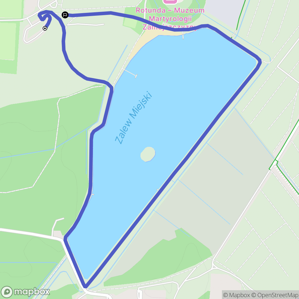 Zamość: mapa trasy - Poland