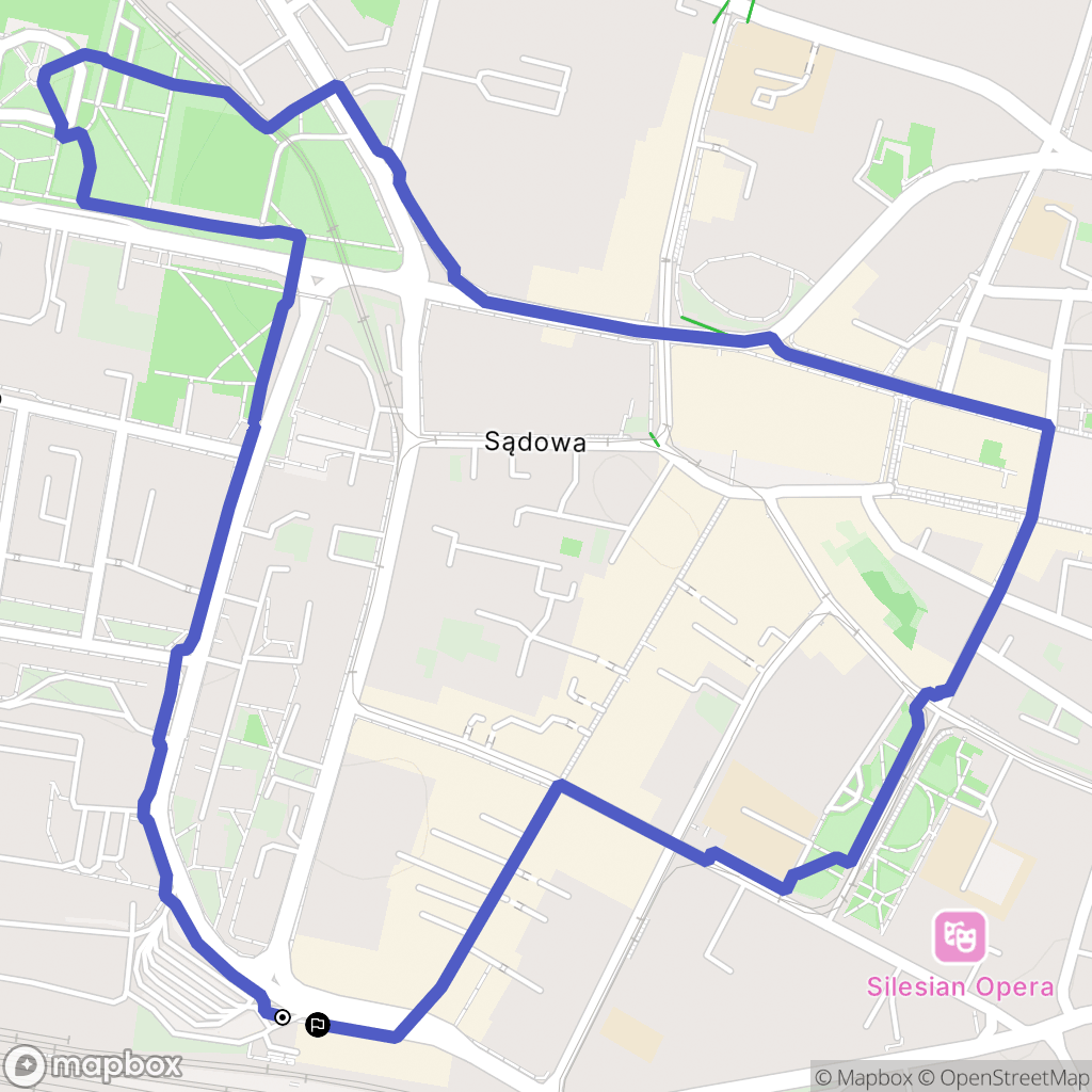 Bytom: mapa trasy - Poland