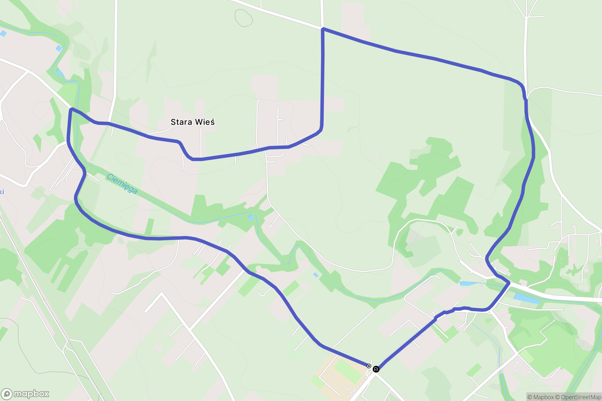 Pliszczyn: mapa trasy - Poland