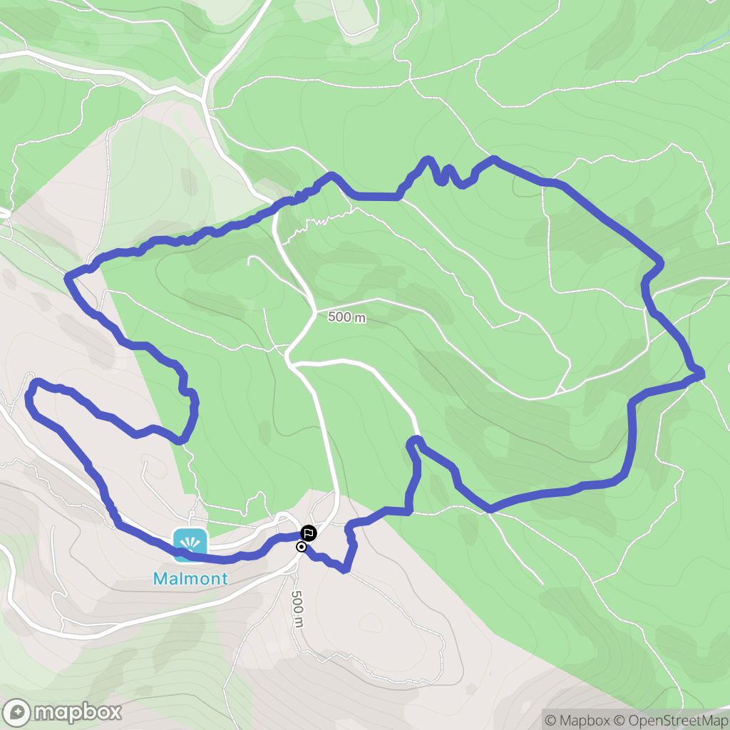 Draguignan : carte du parcours de randonnée - France