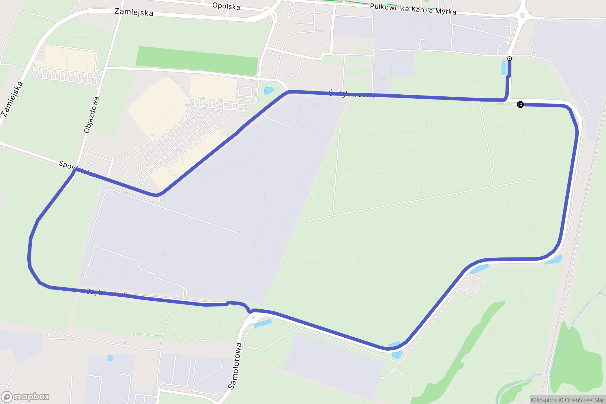 Legnica: mapa trasy - Poland