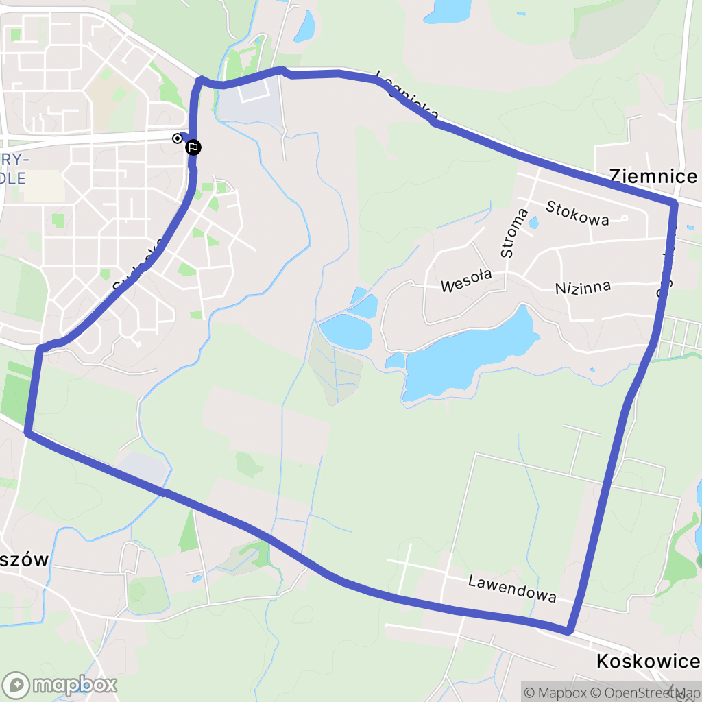 Legnica: mapa trasy - Poland