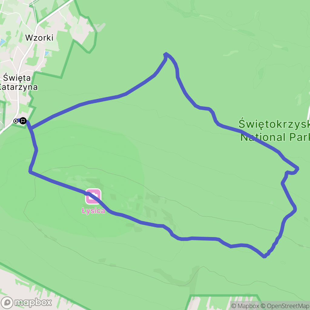 Święta Katarzyna: mapa trasy - Poland