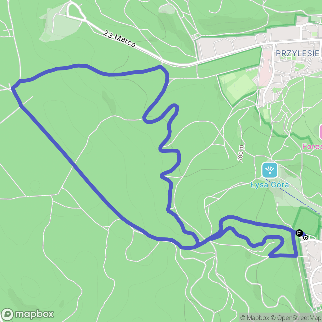 Sopot: mapa trasy - Poland