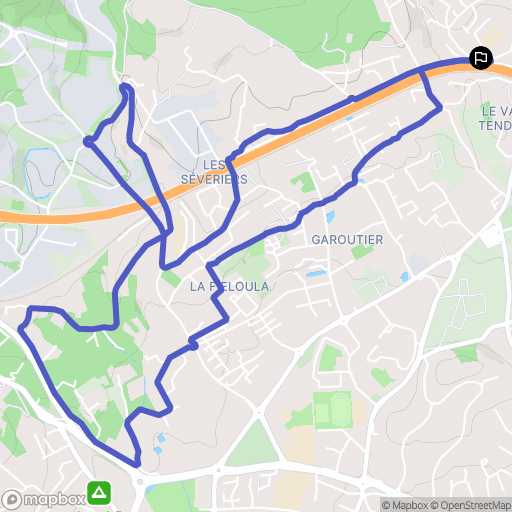 Ceyreste : carte du parcours de randonnée - France