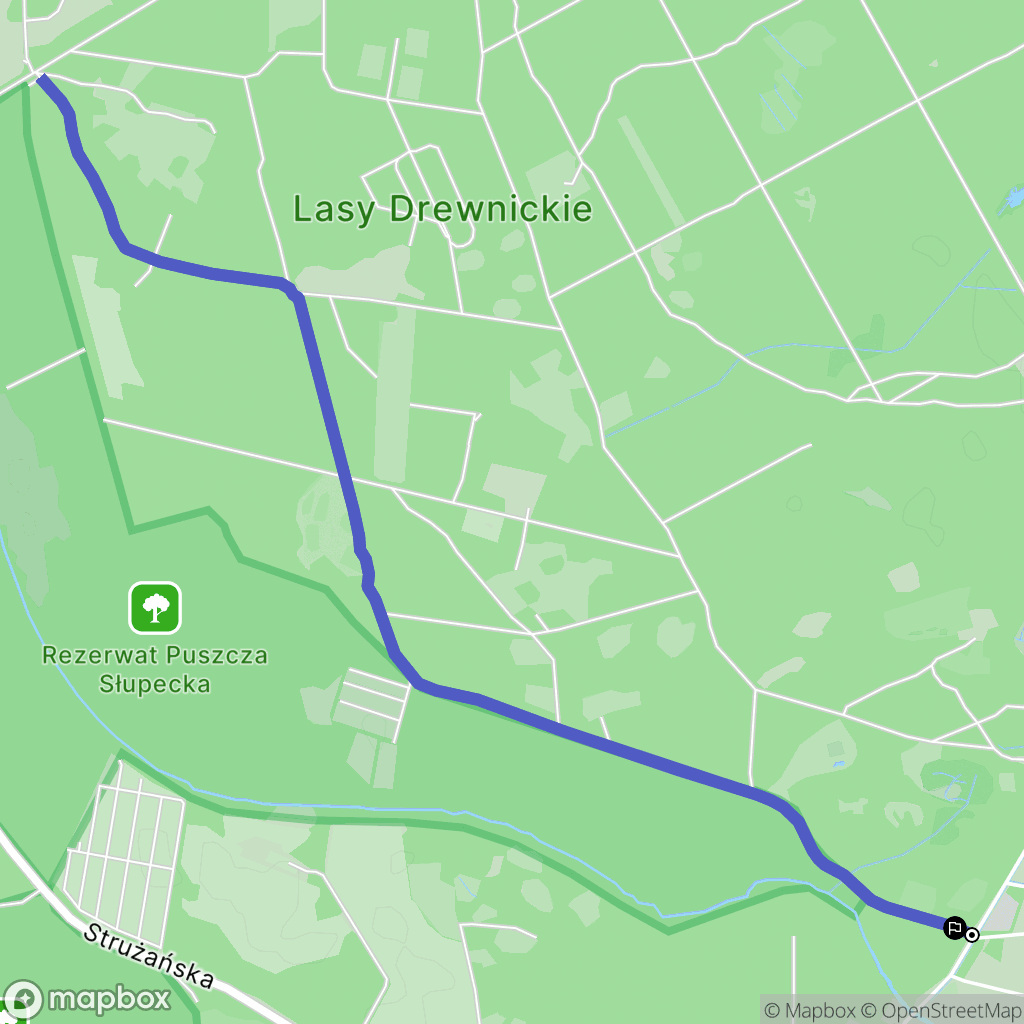 Marki: mapa trasy - Poland