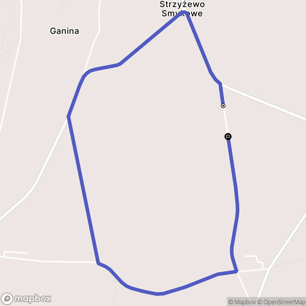 Strzyżewo Smykowe: mapa trasy - Poland
