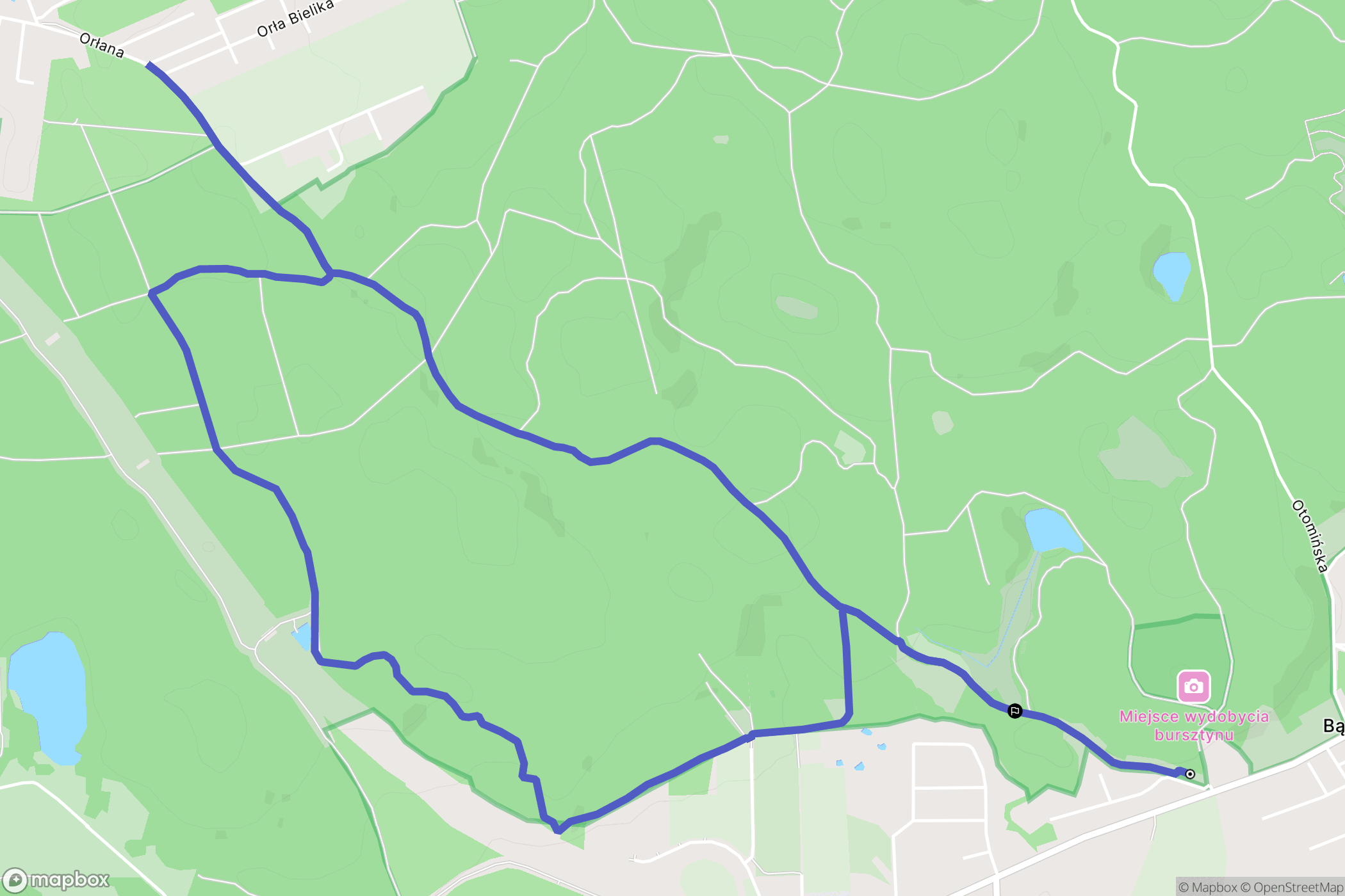 Lublewo Gdańskie: mapa trasy - Poland