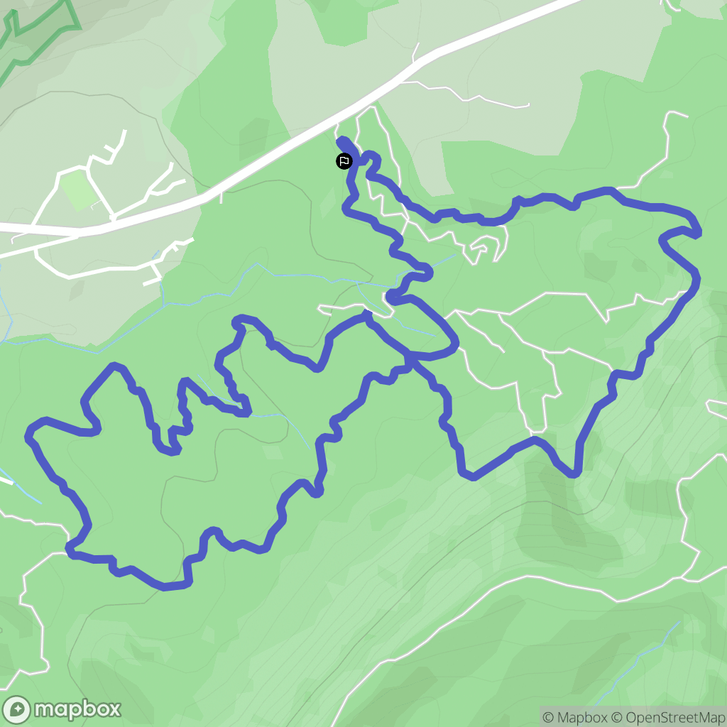 Le Brusquet : carte du parcours de randonnée - France