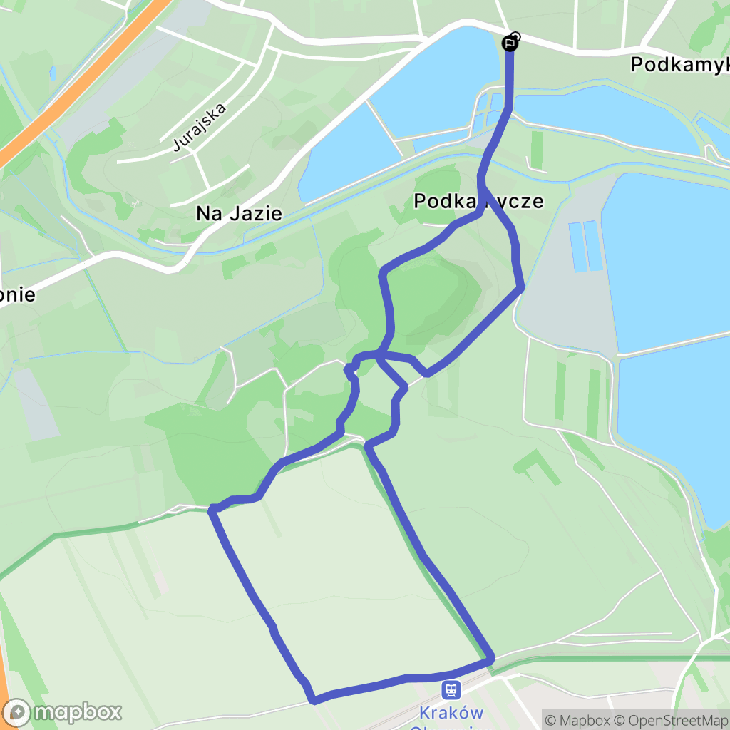 Rząska: mapa trasy - Poland