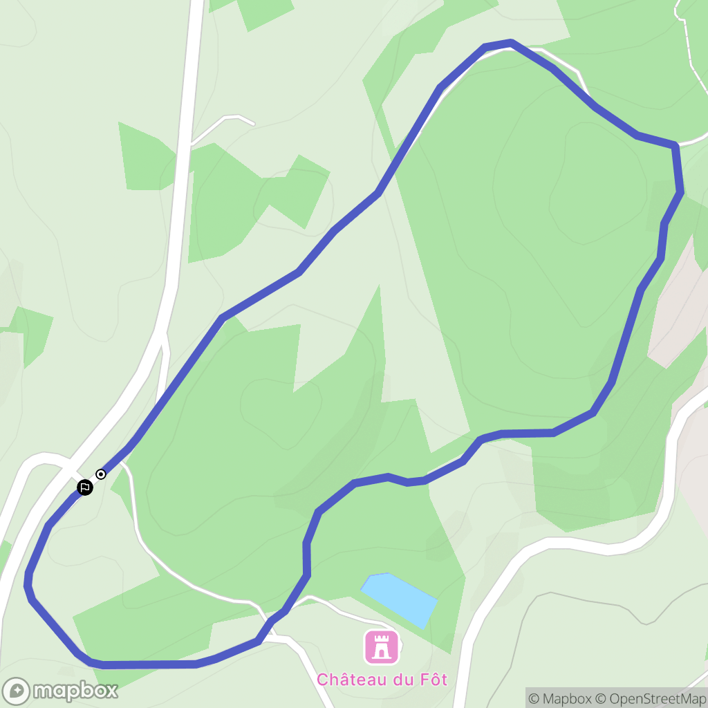 Saint-Amand : carte du parcours de randonnée - France
