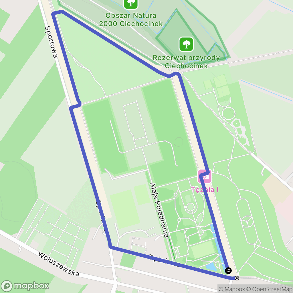 Ciechocinek: mapa trasy - Poland