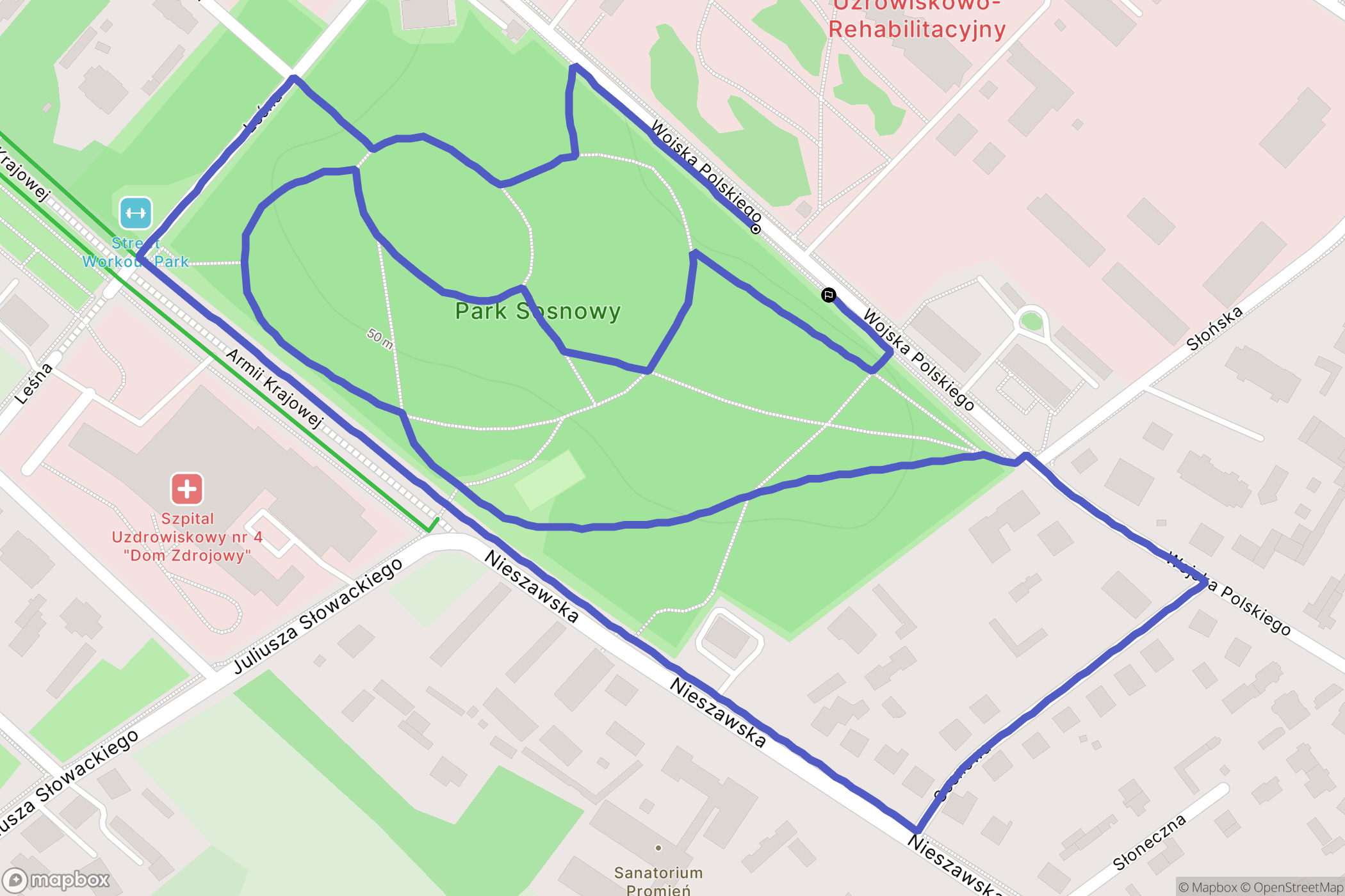 Ciechocinek: mapa trasy - Poland