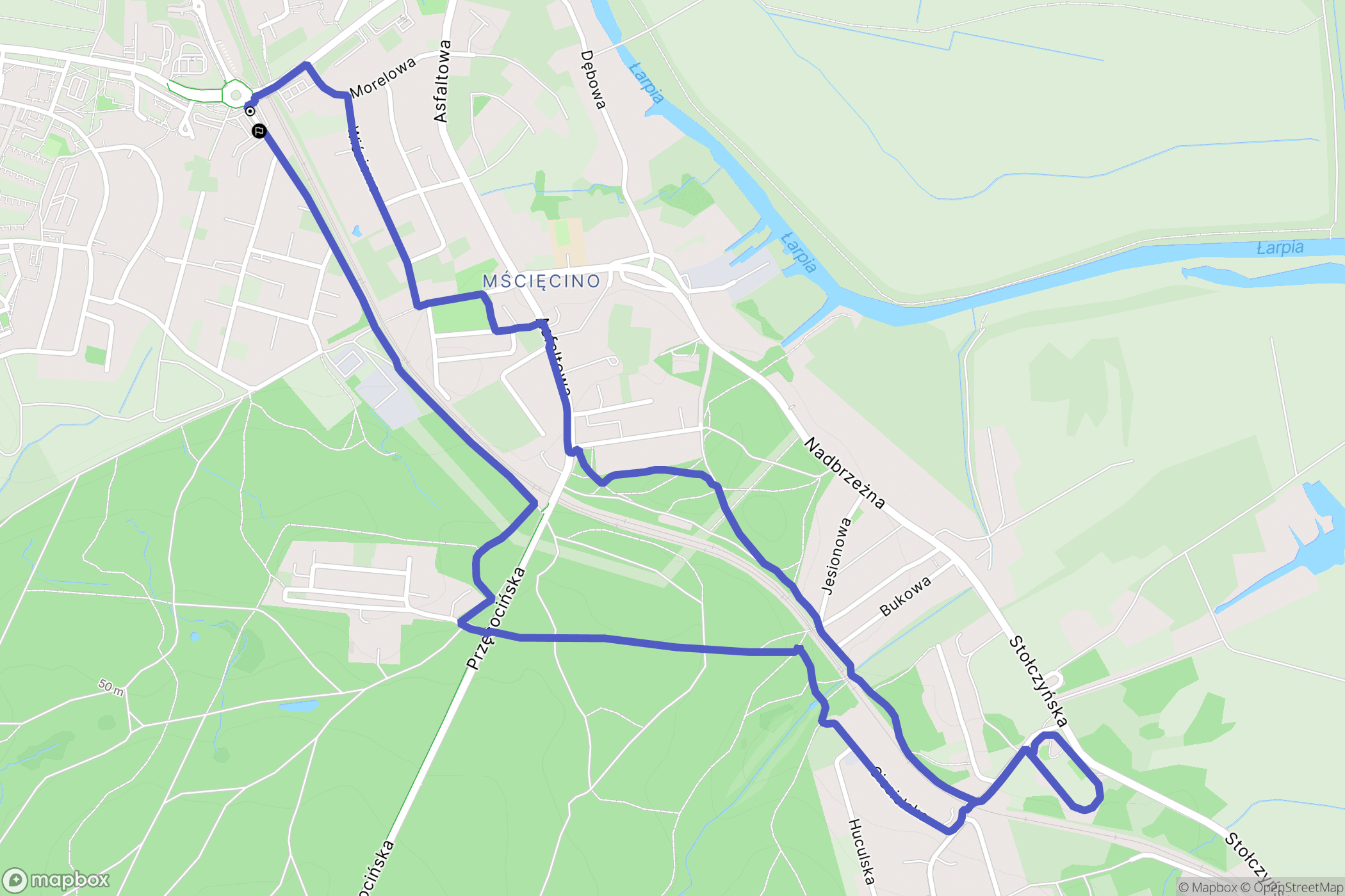 Police: mapa trasy - Poland