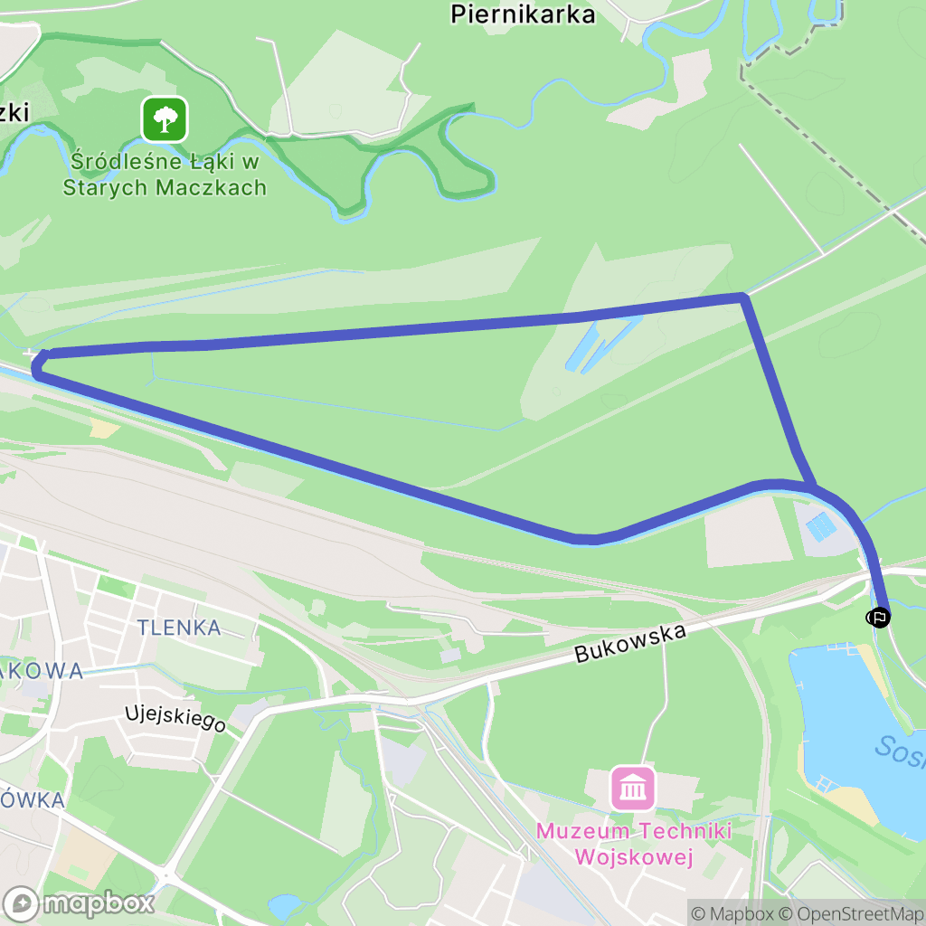 Jaworzno: mapa trasy - Poland