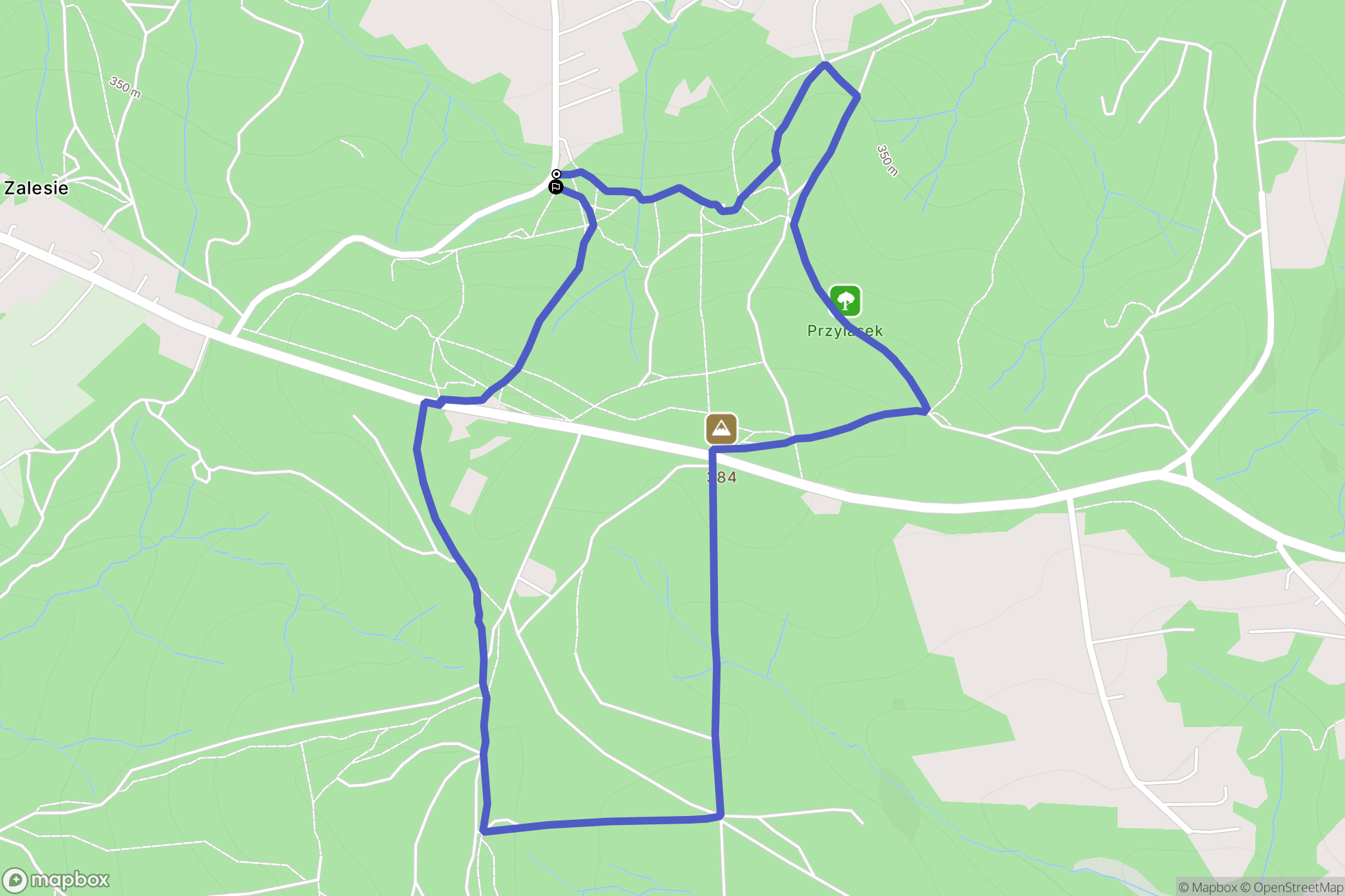 Hermanowa: mapa trasy - Poland