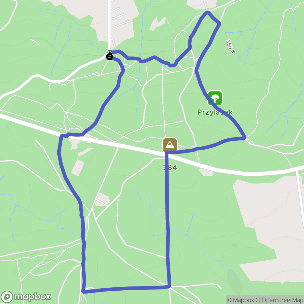 Hermanowa: mapa trasy - Poland