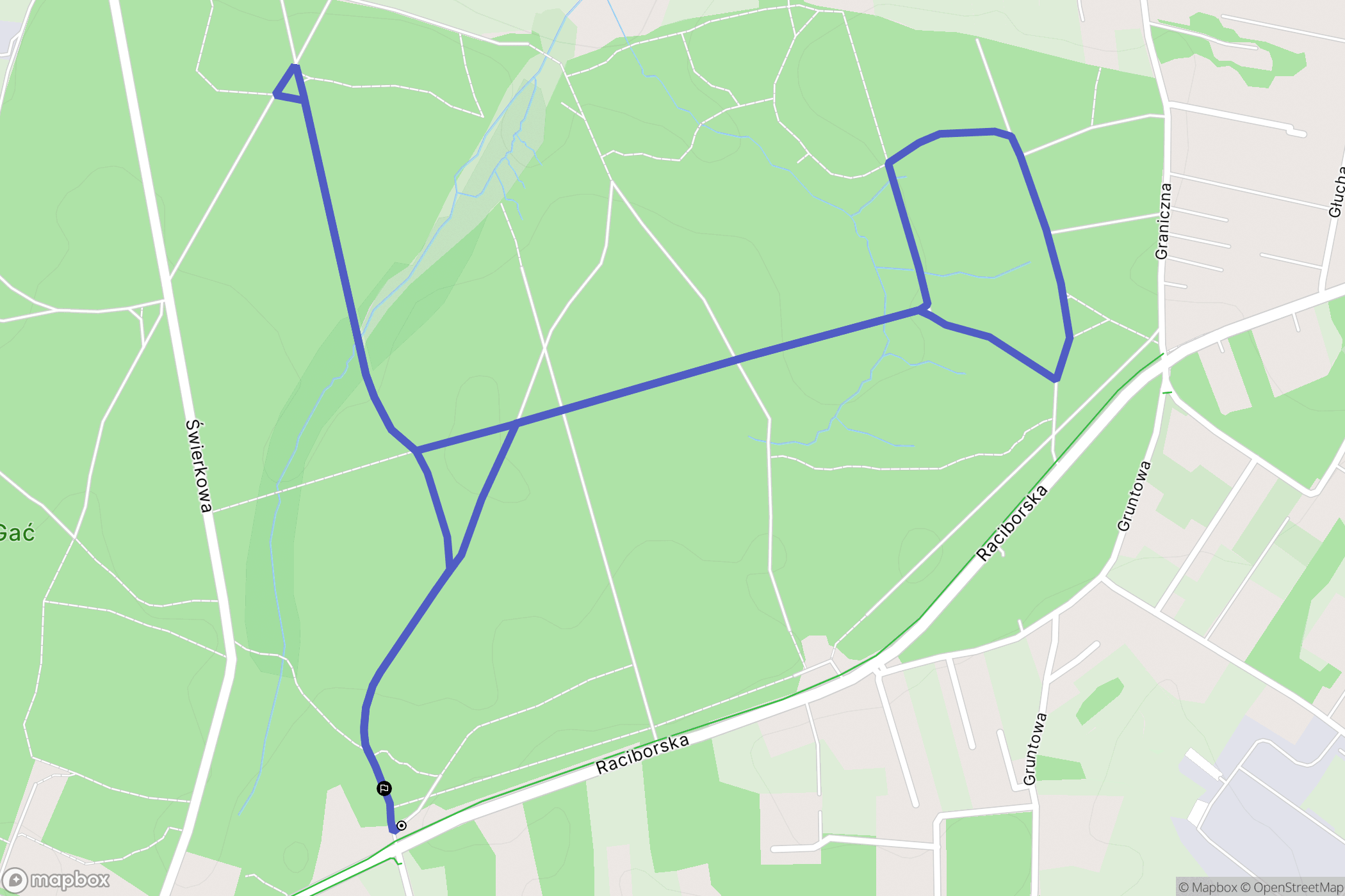 Rybnik: mapa trasy - Poland