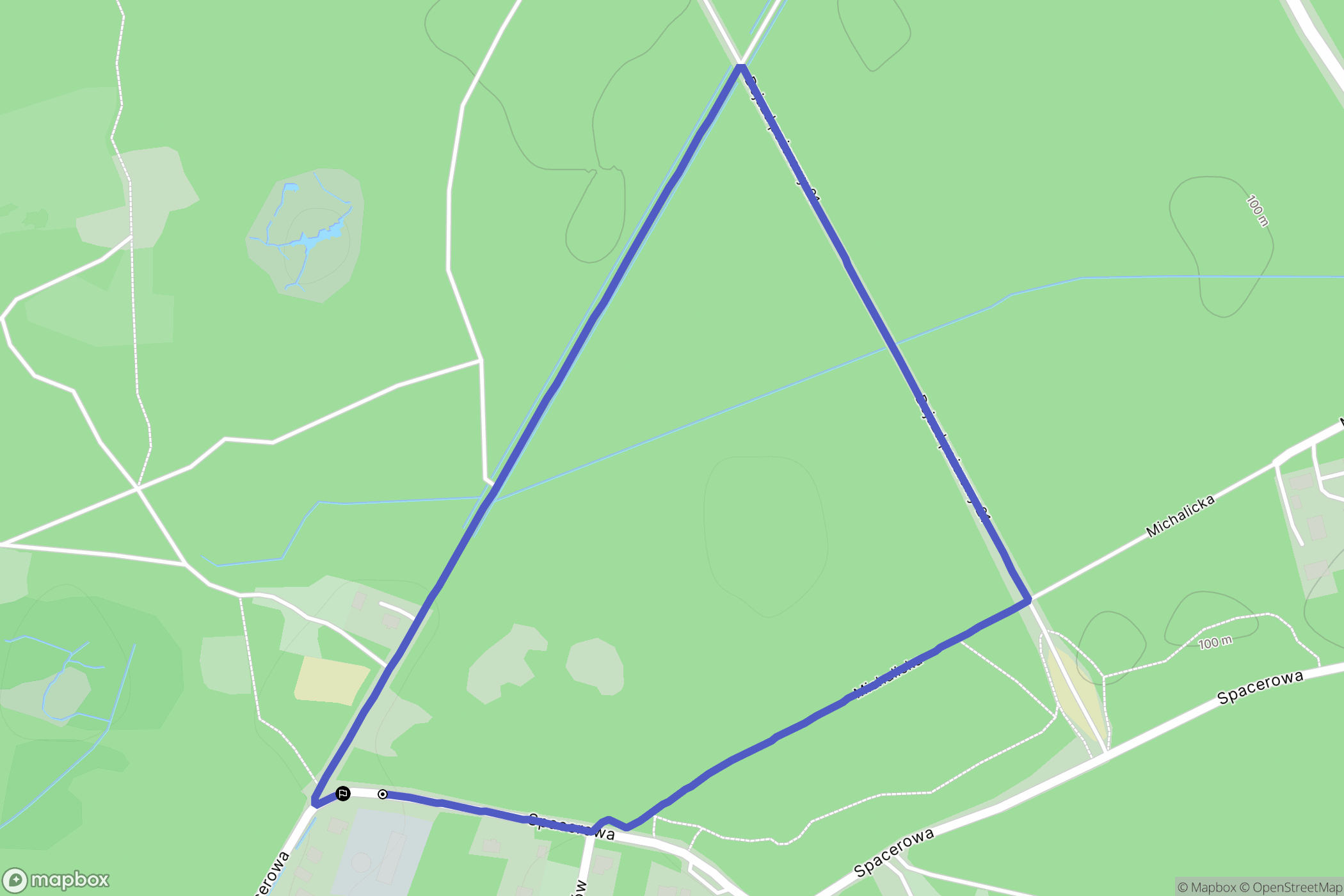Marki: mapa trasy - Poland