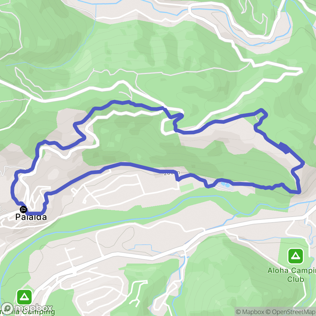 Amélie-les-Bains-Palalda : carte du parcours de randonnée - France